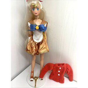 Vintage Sailor Moon Venus Deluxe Adventure Doll 11” Toei Irwin Toys 1995